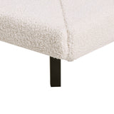 Artiss Bed Frame Queen Size Boucle Beige SASA - Top-Down View