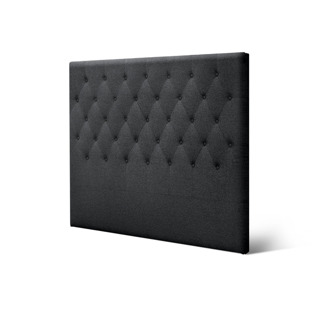 Artiss Bed Head Headboard Double Size Fabric - CAPPI Charcoal