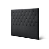 Artiss Bed Head Headboard Double Size Fabric - CAPPI Charcoal - Side View