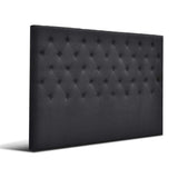 Artiss Bed Head Headboard King Size Fabric - CAPPI Charcoal - Close-Up Angle