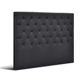 Artiss Bed Head Headboard Queen Size Fabric - CAPPI Charcoal - Close-Up Angle