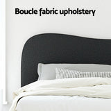 Artiss Bed Frame Double Size Boucle DARA - Top-Down View