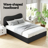 Artiss Bed Frame Double Size Boucle DARA - 45-Degree Angle