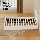 Artiss Bed Frame Double Size Boucle DARA - 45-Degree Angle