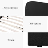 Artiss Bed Frame King Size Boucle DARA - Rear View