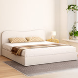 Artiss Bed Frame King Size Boucle DARA - Close-Up Angle