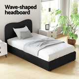 Artiss Bed Frame King Single Size Boucle DARA - Rear View