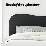 Artiss Bed Frame Queen Size Boucle DARA - Top-Down View