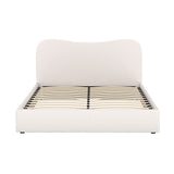 Artiss Bed Frame Queen Size Boucle DARA - Side View