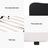 Artiss Bed Frame Queen Size Boucle DARA - Top-Down View