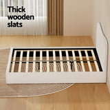 Artiss Bed Frame Queen Size Boucle DARA - 45-Degree Angle