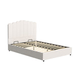 Artiss Bed Frame Double Size Boucle FION - Close-Up Angle