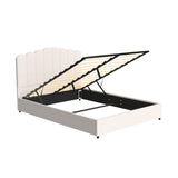 Artiss Bed Frame Queen Size Boucle FION - Side View