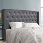 Artiss Bed Head Headboard King Size Fabric - LUCA Grey