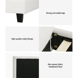 Artiss Bed Frame Double Size Boucle NEO - 45-Degree Angle