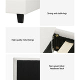 Artiss Bed Frame Queen Size Boucle NEO - Rear View