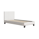 Artiss Bed Frame Single Size Boucle NEO - Close-Up Angle
