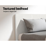 Artiss Bed Frame Single Size Boucle NEO - 45-Degree Angle
