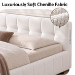 Artiss Queen Bed Frame with Charging, LED Lights & Tufted Headboard