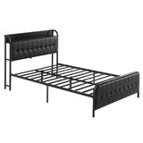 Artiss Double Bed Frame with Storage Headboard SAA Certified Charging Station - Extra Image