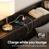 Artiss King Bed Frame with Storage Headboard SAA Certified Charging Station - Top-Down View