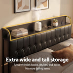 Artiss King Bed Frame with Storage Headboard SAA Certified Charging Station