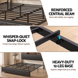 Artiss King Bed Frame with LED Lights and Storage Headboard Charging Station - Extra Image