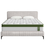 Artiss BedStory Queen Bed Frame with Mattress Set Platform Base Pocket Coil Linen Upholstered - Extra Image