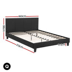 Artiss BedStory Queen Bed Frame Mattress Set Platform Upholstered Hybrid Pocket Coil