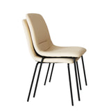 Levede Stackable Dining Chairs Kitchen Beige-2006733271492333568