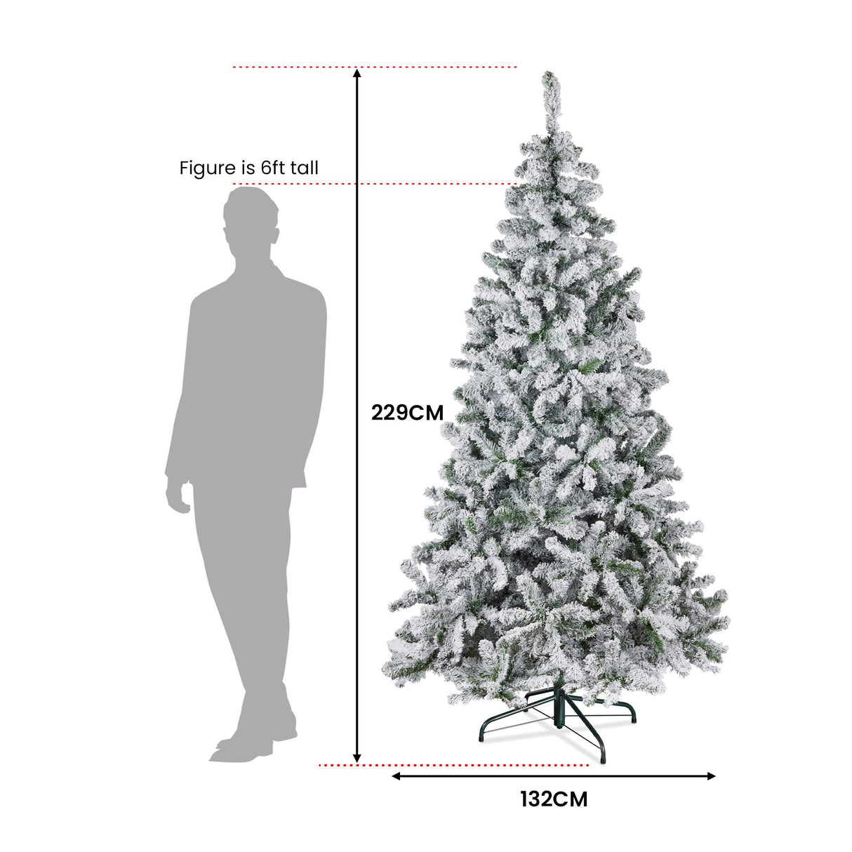 Christabelle 229cm Christmas Tree - Snowy Emperor