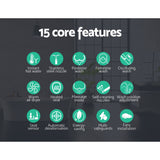 Cefito Electric Bidet Toilet Seat Cover Auto Smart Water Wash Dry Panel Control - Top-Down View