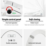 Cefito Electric Bidet Toilet Seat Cover Auto Smart Water Wash Dryer Night Light - Rear View