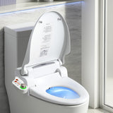 Cefito Electric Bidet Toilet Seat Cover LED Night Light Heated Seat with Remote - Close-Up Angle