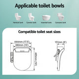 Cefito Smart Electric Bidet Toilet Seat Cover D-Shape SIAA Material Certified - Side View