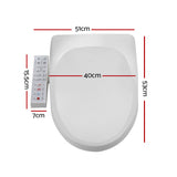 Cefito Electric Bidet Toilet Seat Cover Bathroom Spray Water Wash V Shape - Front View