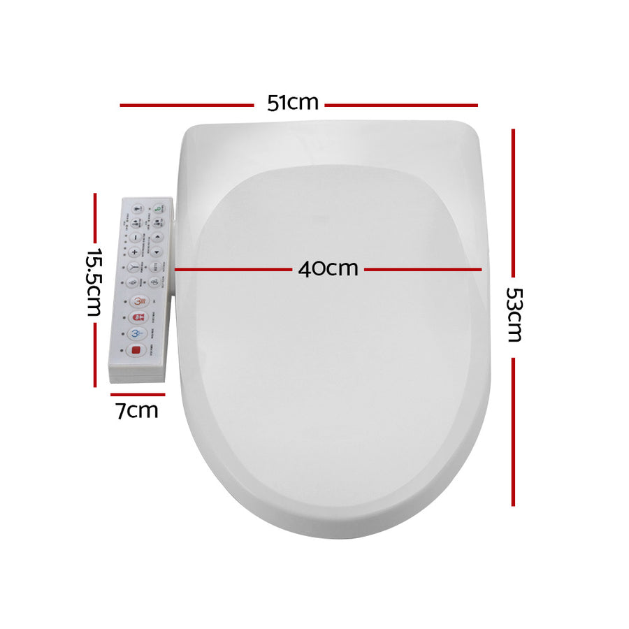 Cefito Electric Bidet Toilet Seat Cover Bathroom Spray Water Wash V Shape, Electric