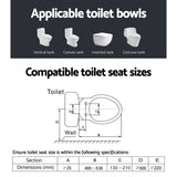 Cefito Electric Bidet Toilet Seat Cover Bathroom Spray Water Wash V Shape - Close-Up Angle