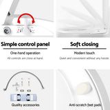 Cefito Non Electric Bidet Toilet Seat Cover Auto Water Spray Wash Knob Control - Rear View