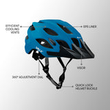 VALK Adjustable Mountain Bike Helmet 58-61cm Large
