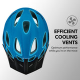 VALK Adjustable Mountain Bike Helmet 58-61cm Large - 45-Degree Angle