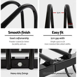 Weisshorn 3 Bike Stand Rack Bicycle Storage Floor Parking Holder Cycling Black - 45-Degree Angle