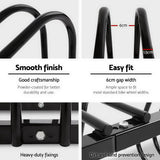 Weisshorn 5 Bike Stand Rack Bicycle Storage Floor Parking Holder Cycling Black - 45-Degree Angle