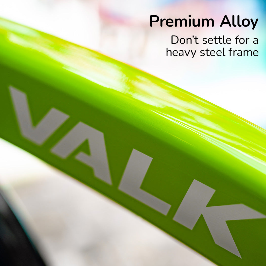 2023 VALK Shuttle 5 Electric Folding Bike, 20' Tyres, Shimano 7-Speed, Lime Green