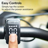 2023 VALK Shuttle 5 Electric Folding Bike, 20' Tyres, Shimano 7-Speed, Dark Grey - Top-Down View