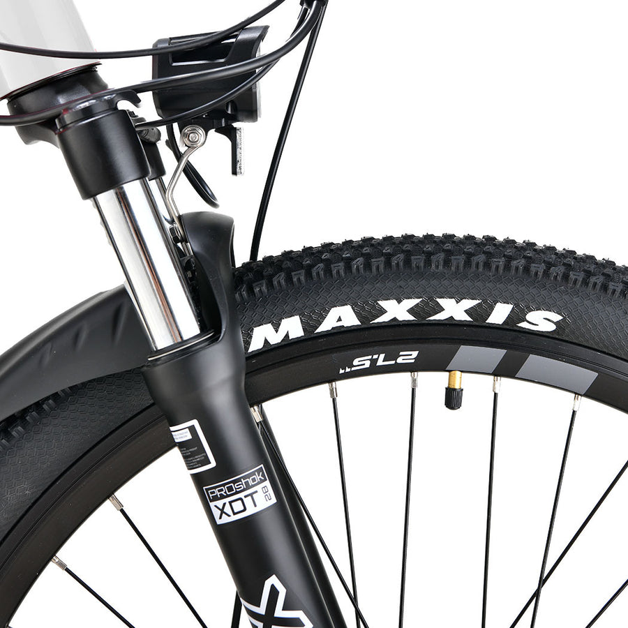 VALK MX7 Electric Bike, Medium frame Mountain ebike, White