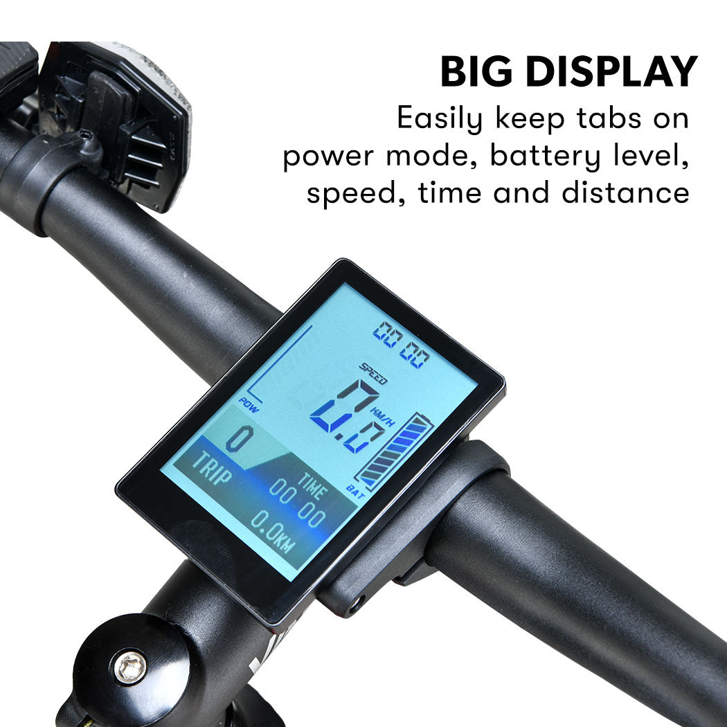 VALK MX7 Electric Bike Medium frame Mountain ebike, Black