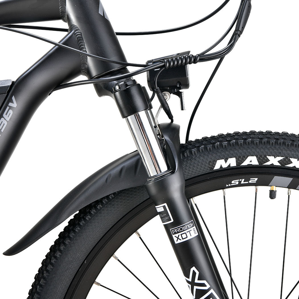 VALK MX7 Electric Bike Medium frame Mountain ebike, Black