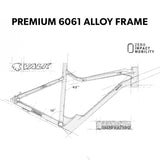 2023 VALK MX7 Electric Bike Medium frame Mountain ebike, Black and Red - Extra Image