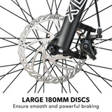 2023 VALK MX7 Electric Bike Medium frame Mountain ebike, Black and Red